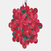 Carte Décorative Abri d'hiver Poinsettias (Gauche)
