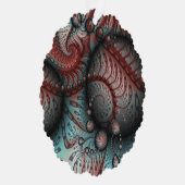 Carte Décorative Abstrait Imaginaire dynamique Fractal Art Brown Bl (Droite)