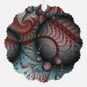 Carte Décorative Abstrait Imaginaire dynamique Fractal Art Brown Bl (Verso)