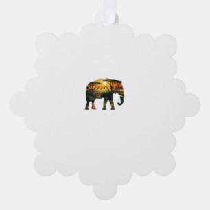 Carte Décorative African Elephant Sunset Safari Nature Lots