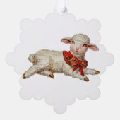 Carte Décorative agneau de Noël (Verso)