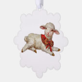 Carte Décorative agneau de Noël (Gauche)