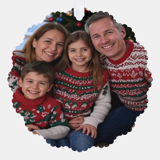 Carte Décorative Ajouter la Personnaliser de photos de famille de N (Recto)