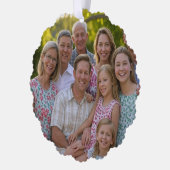 Carte Décorative Ajouter une Personnaliser photo de réunion de fami (Gauche)