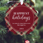 Carte Décorative Ajouter Votre Logo Vacances Plaid