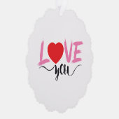 Carte Décorative Amour (Droite)