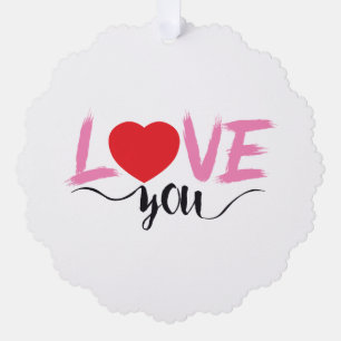 Carte Décorative Amour