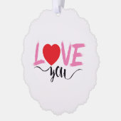 Carte Décorative Amour (Gauche)