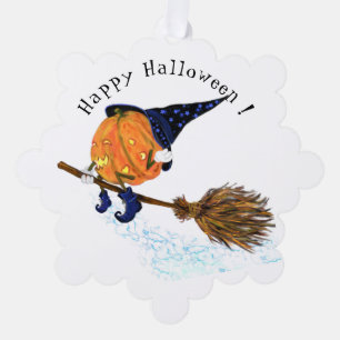 Carte Décorative Amusant Halloween Ornament Card Citrouille de sorc
