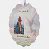 Carte Décorative Ange de souvenir chrétien Ciel Nuages (Gauche)