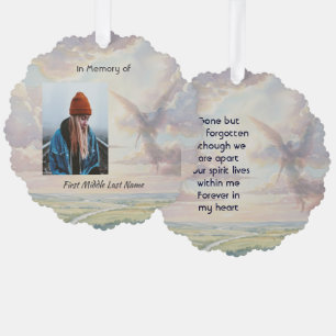 Carte Décorative Ange de souvenir Ciel Nuages