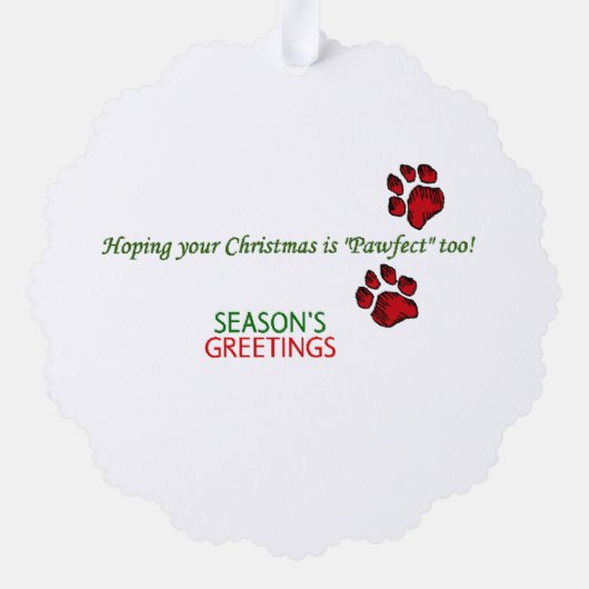 Carte Décorative Anglais Cocker Spaniel Christmas (Verso)