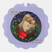 Carte Décorative Anglais Cocker Spaniel Christmas (Recto)