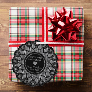 Carte Décorative Anniversaire Du Mariage Mandala Argent Et Noir