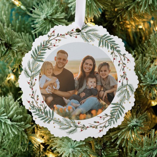 Carte Décorative Aquarelle Grains sèches et feuilles verts