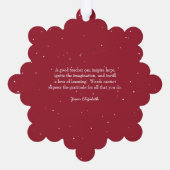 Carte Décorative Aquarelle moderne Rainbow Teacher Merci (Verso)