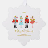 Carte Décorative Aquarelle Noël Nutcracker Photo personnalisée (Recto)