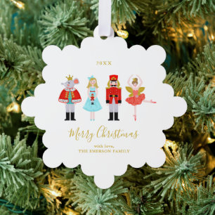 Carte Décorative Aquarelle Noël Nutcracker Photo personnalisée