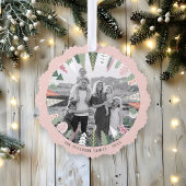 Carte Décorative Arbre de Noël coloré Wreath PINK Photo moderne