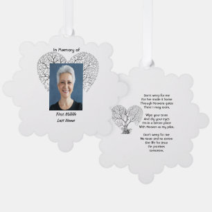 Carte Décorative Arbre de vie cœur amour mémorial chrétien