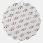 Carte Décorative Arc vert Script photo Noël (Verso)