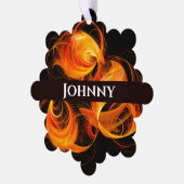 Carte Décorative Art Abstrait Fireball (Gauche)