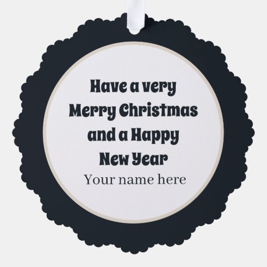 Carte Décorative Art déco rétro dame de Noël (Verso)