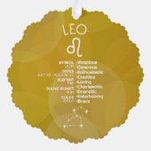 Carte Décorative Astrologie Leo Zodiac Signal Photo Personnalisé An (Verso)