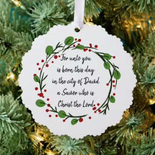 Carte Décorative Autocollant d'Écriture Sainte de Noël chrétien