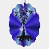 Carte Décorative Avent, Artdeco de Noël sur Blue Green Rainbow (Gauche)