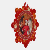 Carte Décorative Baby's First Christmas Custom Name Photo Keepsake (Droite)