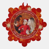 Carte Décorative Baby's First Christmas Custom Name Photo Keepsake (Recto)