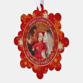 Carte Décorative Baby's First Christmas Custom Name Photo Keepsake (Gauche)