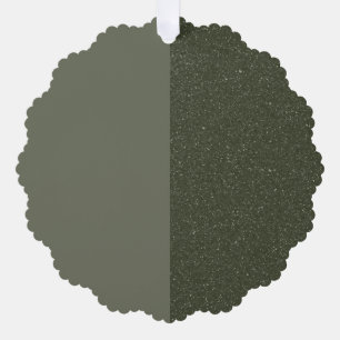 Carte Décorative Balise d'ornement vert mousse personnalisée - Matt