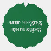 Carte Décorative Balise rouge simple Buon Natale (Verso)