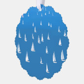 Carte Décorative Bateaux à voile en mer bleu profond - Regatta Bate (Gauche)