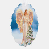 Carte Décorative Beautiful Angel With Tree Paper Ornament Card (Droite)