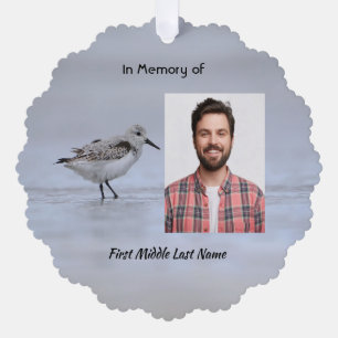 Carte Décorative Bécasseau de la rive Mémorial Cadeau
