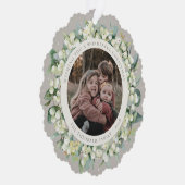 Carte Décorative Beige Snowberry+Eucalyptus Christmas Wreath Photo (Droite)