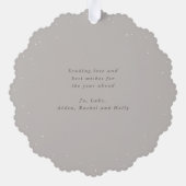 Carte Décorative Beige Snowberry+Eucalyptus Christmas Wreath Photo (Verso)