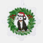 Carte Décorative Bernedoodle Bernedoodle personnalisé (Recto)