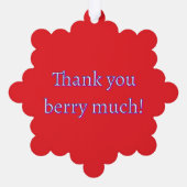 Carte Décorative Berry Bonanza Merci beaucoup (Verso)