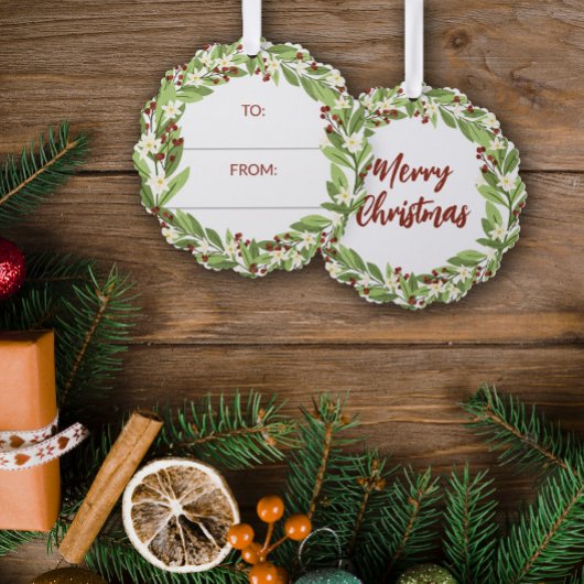 Carte Décorative Berry Rouge Floral Verdure De