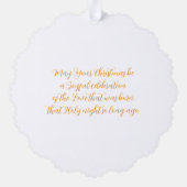 Carte Décorative Bethlehem nativité personnalisée (Verso)