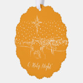 Carte Décorative Bethlehem nativité personnalisée (Gauche)