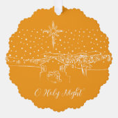 Carte Décorative Bethlehem nativité personnalisée (Recto)