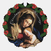 Carte Décorative Bienheureuse Mère Photo de Noël (Recto)