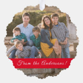 Carte Décorative Bienheureuse Mère Photo de Noël (Verso)