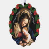 Carte Décorative Bienheureuse Mère Photo de Noël (Gauche)