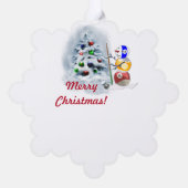 Carte Décorative Billiard Ball Snowman Noël (Verso)